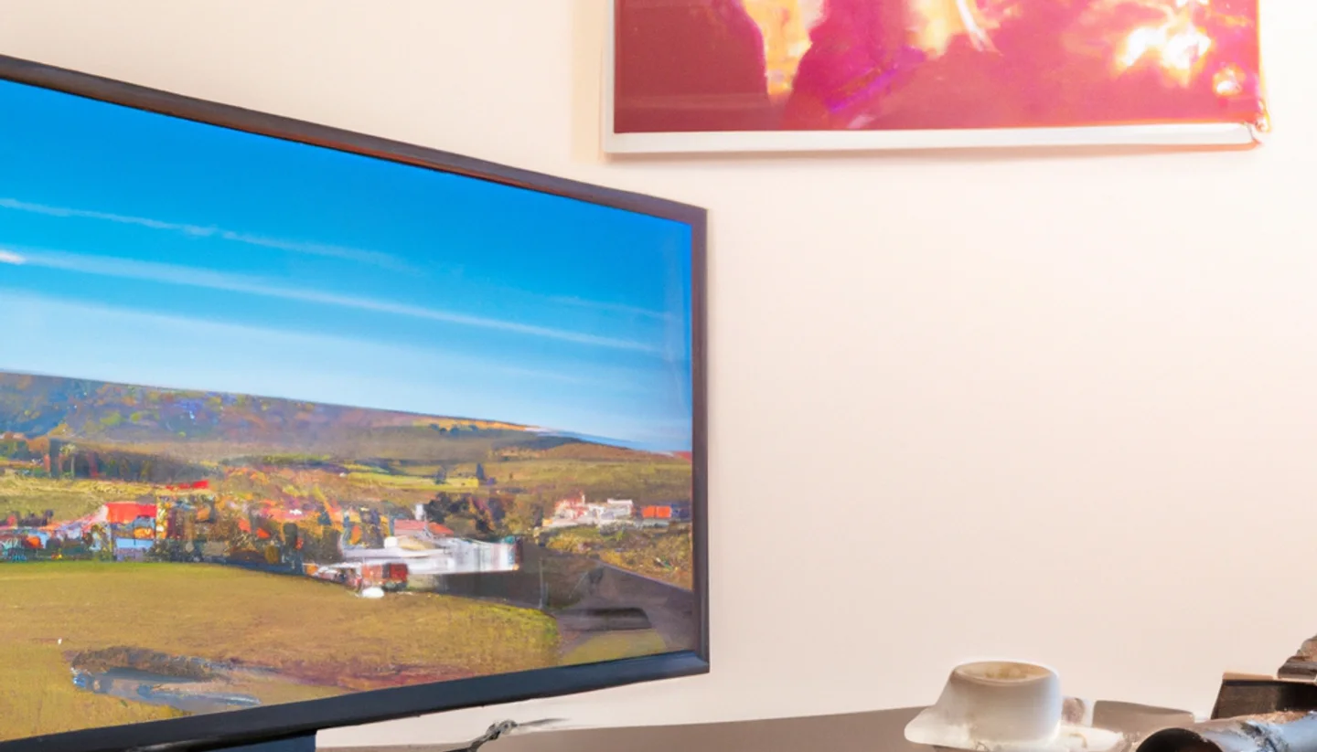 Desk with monitor showing a property listing and camera for photographing Minnesota land