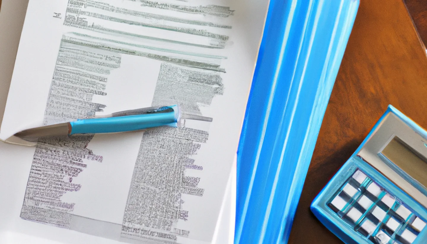 Tax forms, calculator, and property documents for a Minnesota land sale