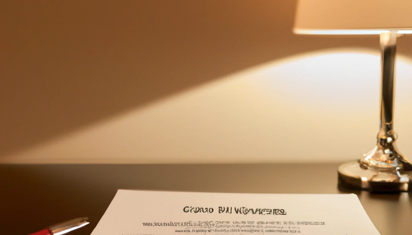 Minnesota property deed document on a wooden desk with a seal